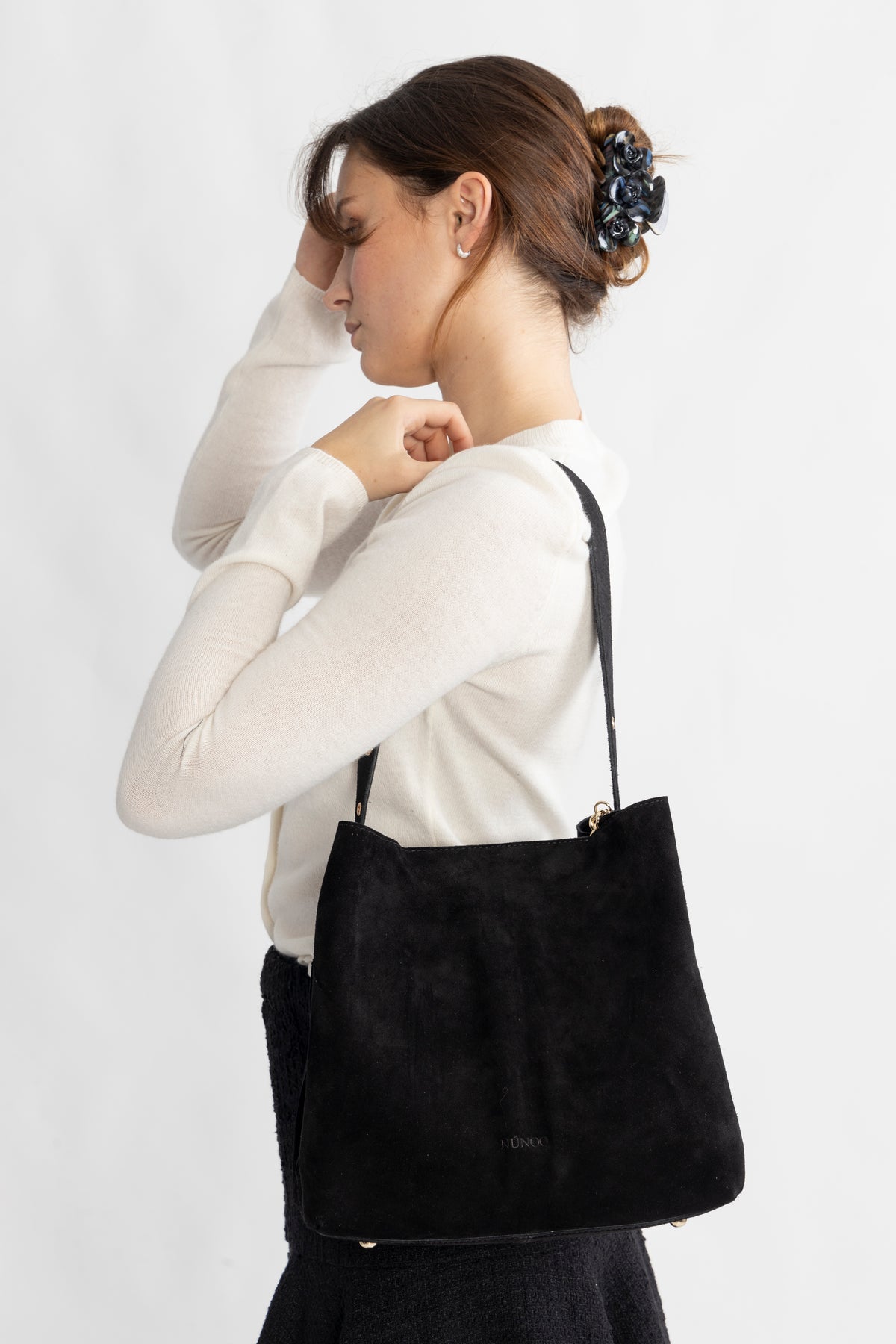 Chiara Suede W. Gold - Black