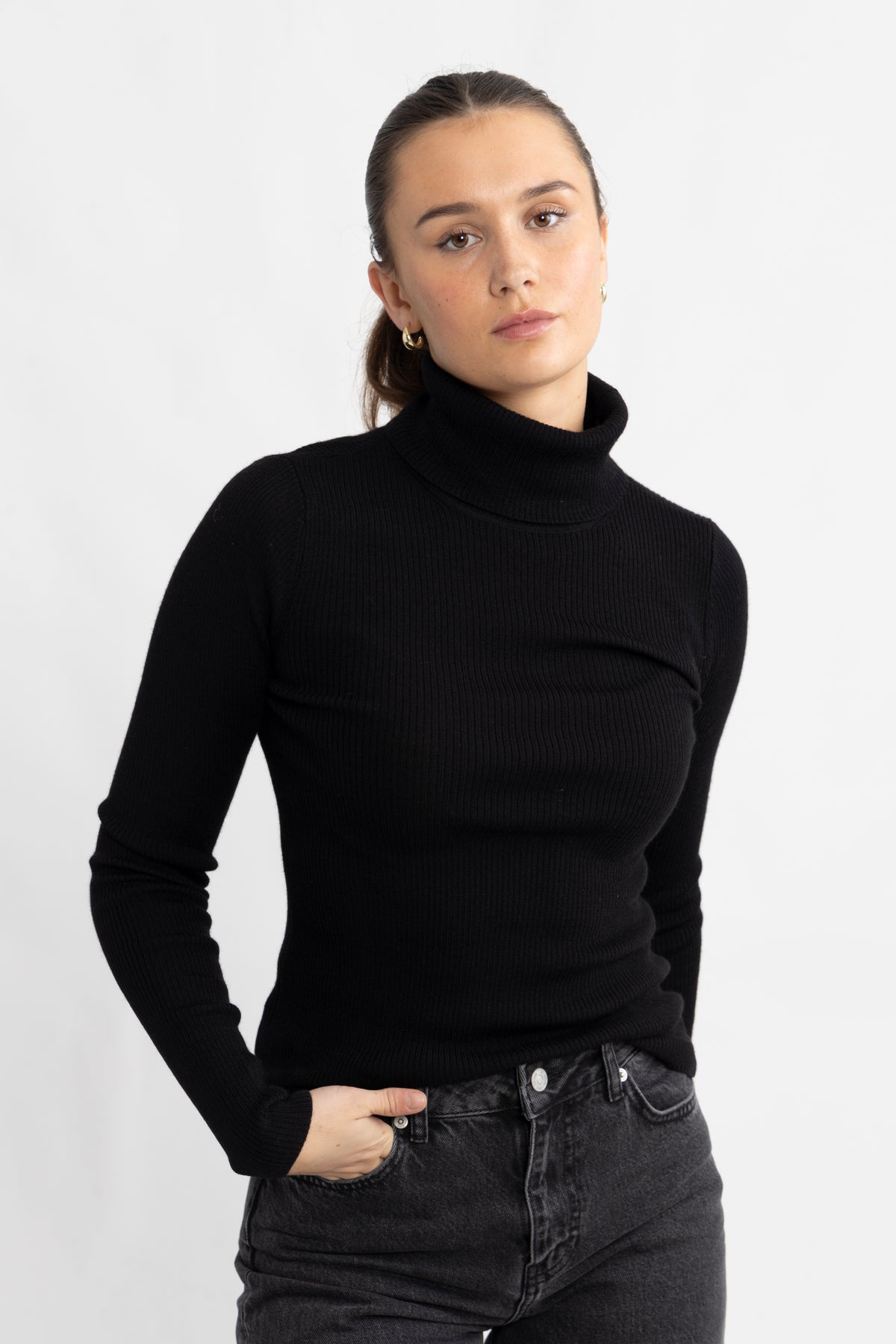 Rigmor Avalina Rib R Pullover - Black
