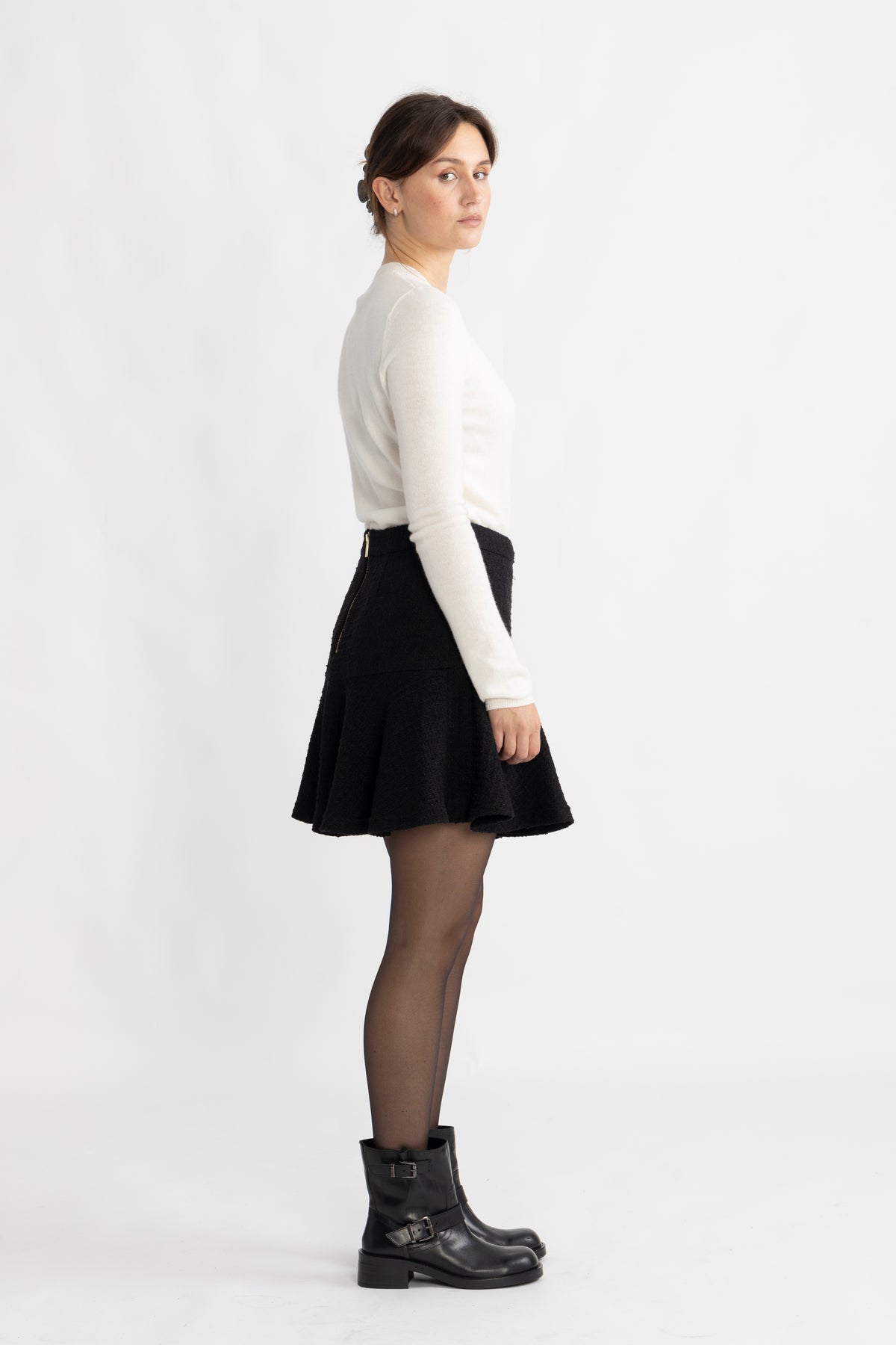 Yasdea Hw Short Skirt - Black