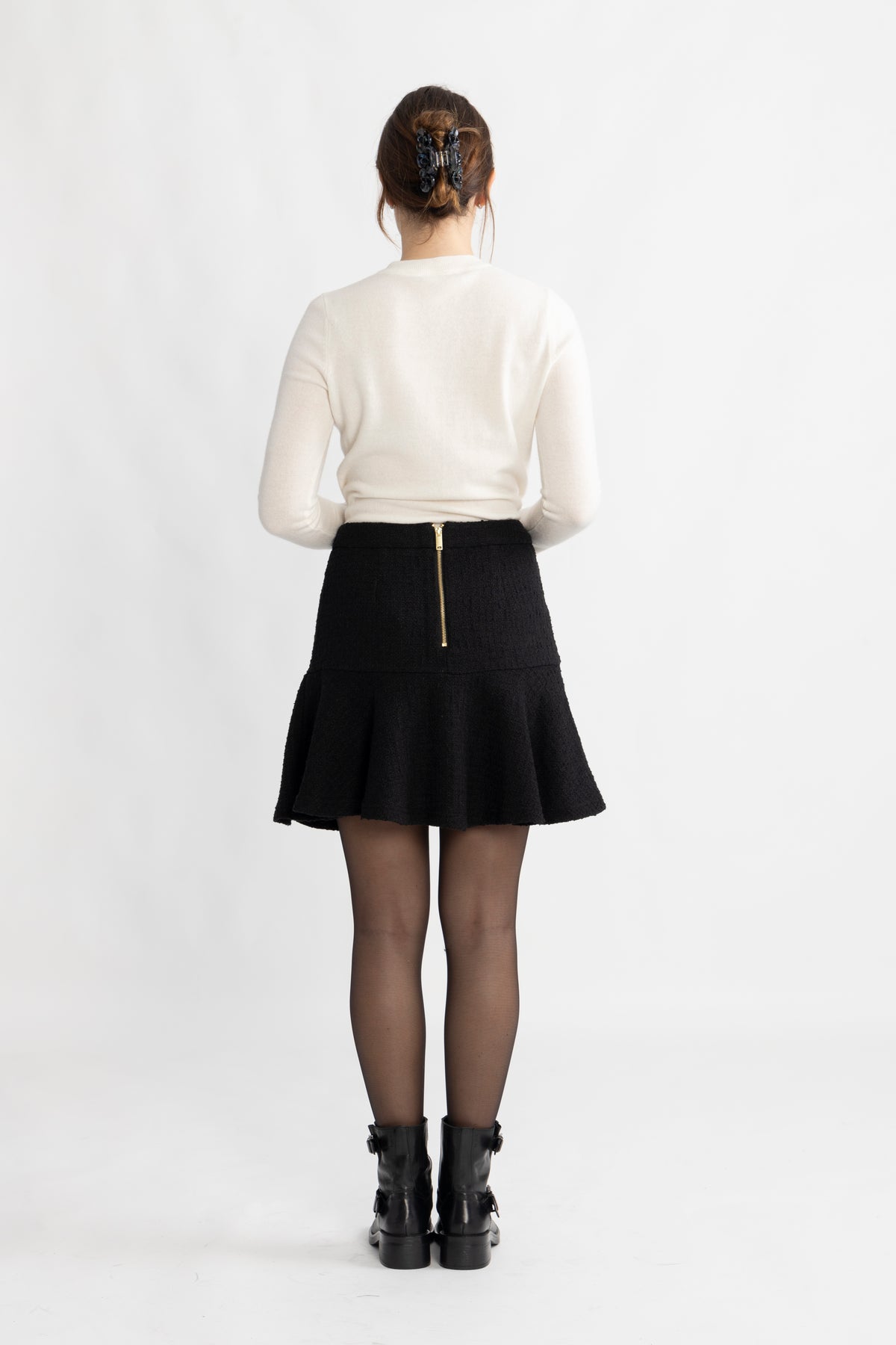 Yasdea Hw Short Skirt - Black