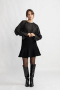 Iris Ls O-Neck Top - Black