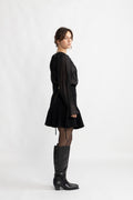 Iris Ls O-Neck Top - Black