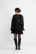 Iris Ls O-Neck Top - Black