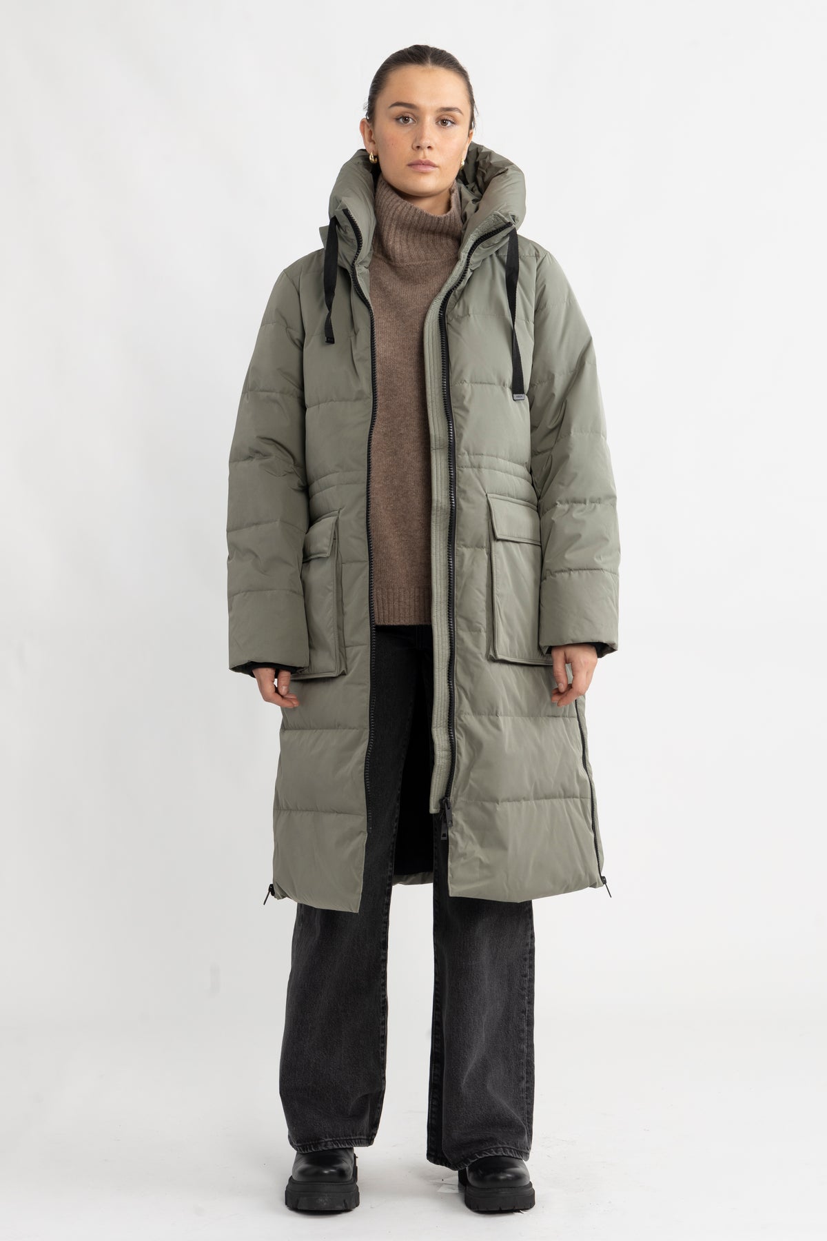 Pavine Down Zip Jacket - Mulled Basil