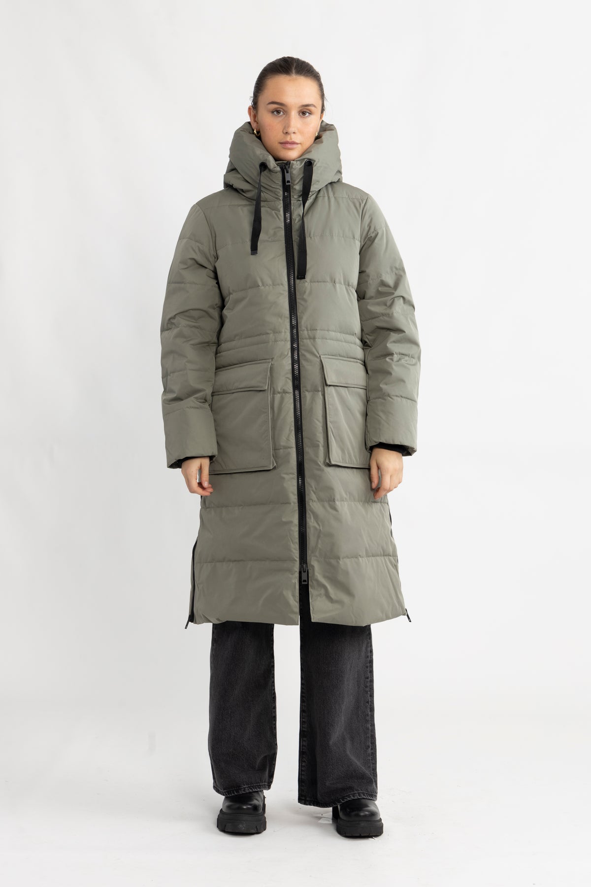 Pavine Down Zip Jacket - Mulled Basil