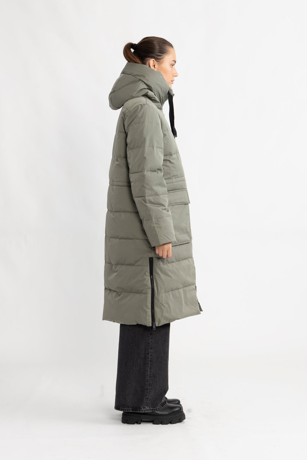 Pavine Down Zip Jacket - Mulled Basil