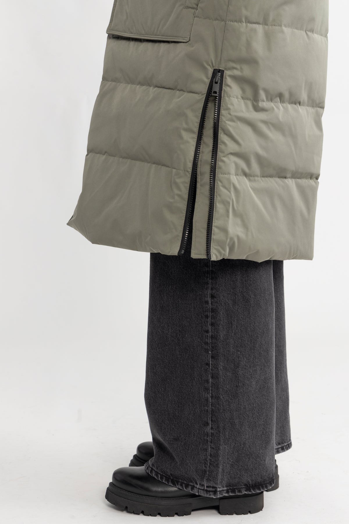 Pavine Down Zip Jacket - Mulled Basil