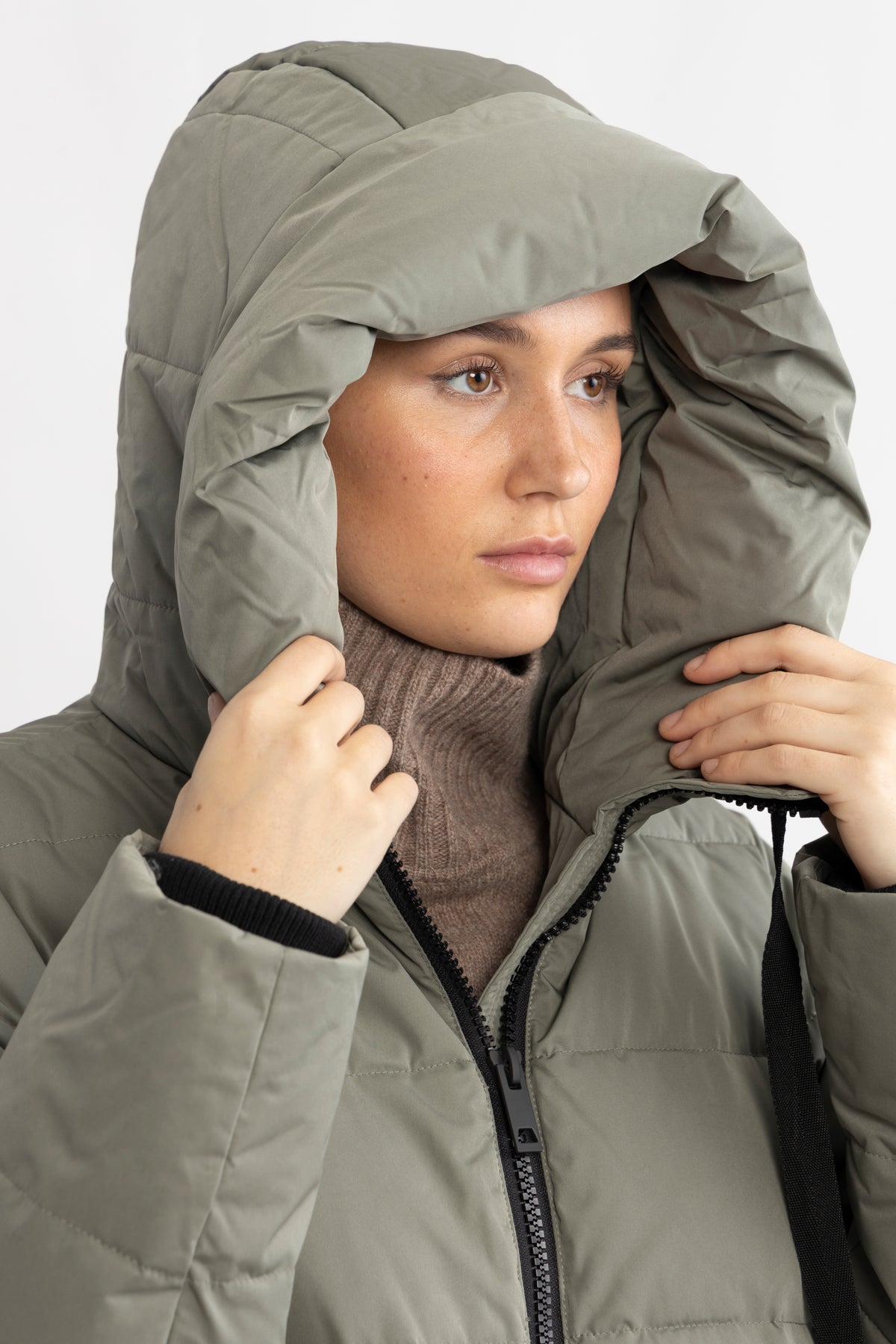 Pavine Down Zip Jacket - Mulled Basil