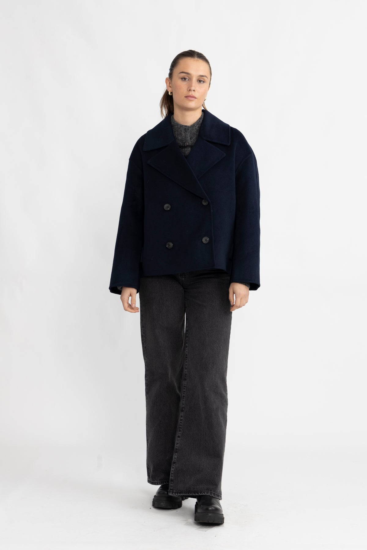 Meghan Handmade Jacket - Dark Sapphire
