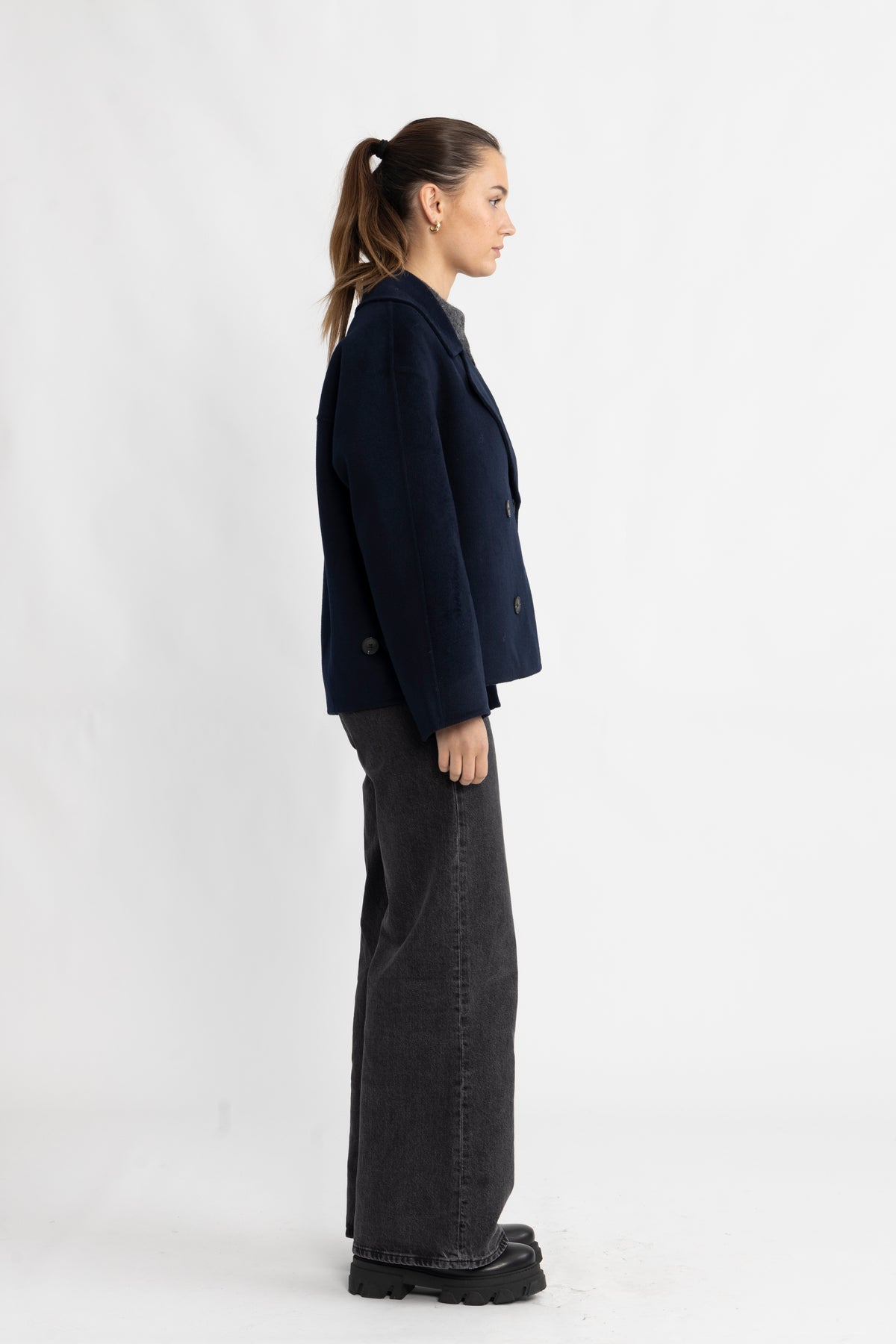 Meghan Handmade Jacket - Dark Sapphire