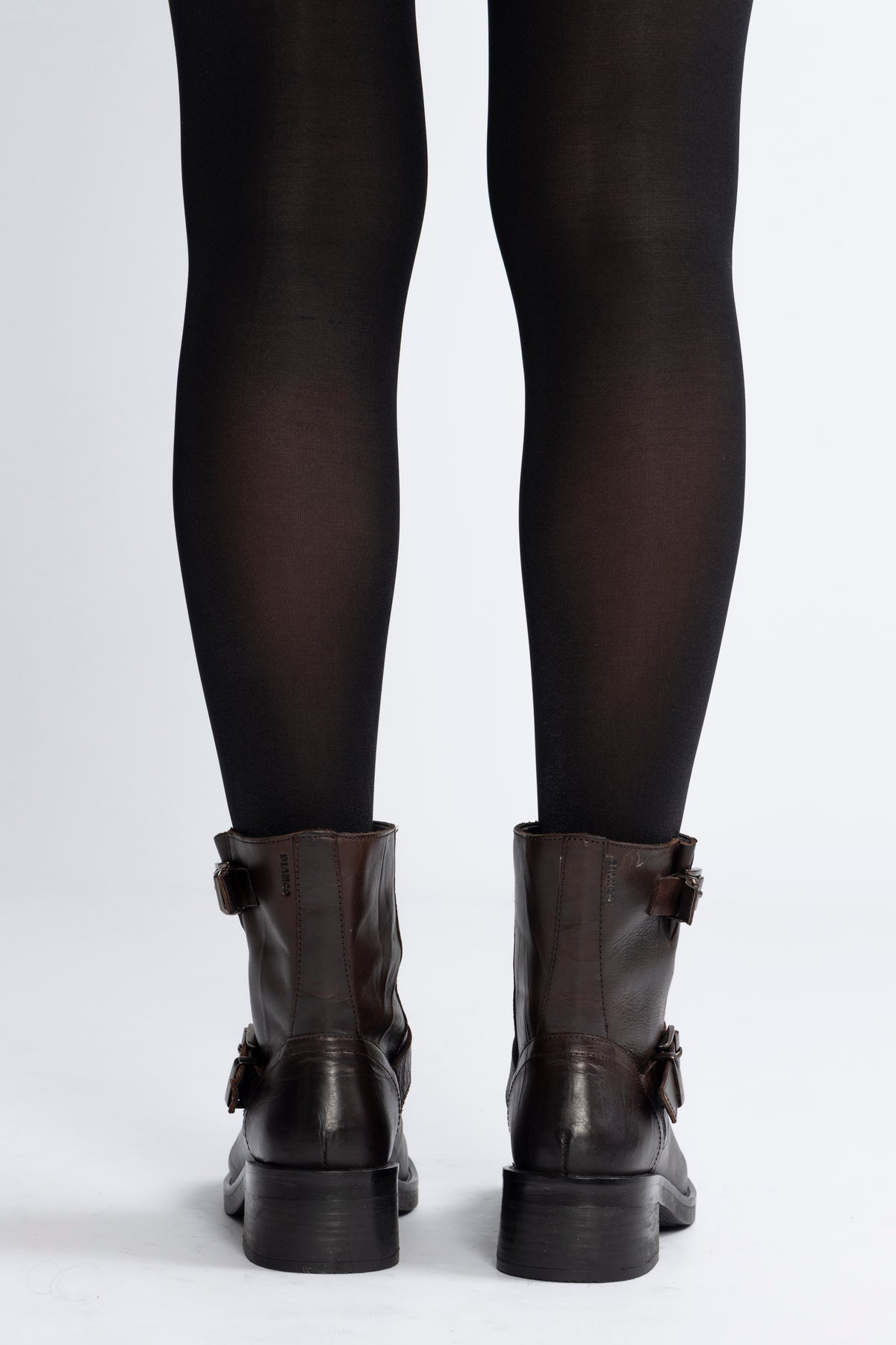 Bianco Biaharper Mid Calf Biker Boot - Chestnut