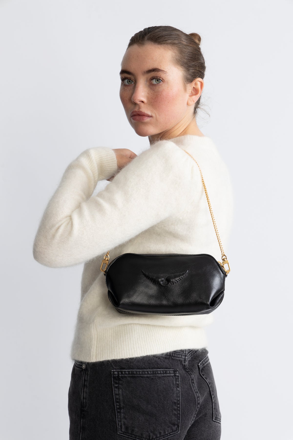 Le Cecilia Lovely Leather With - Noir