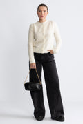 Le Cecilia Lovely Leather With - Noir