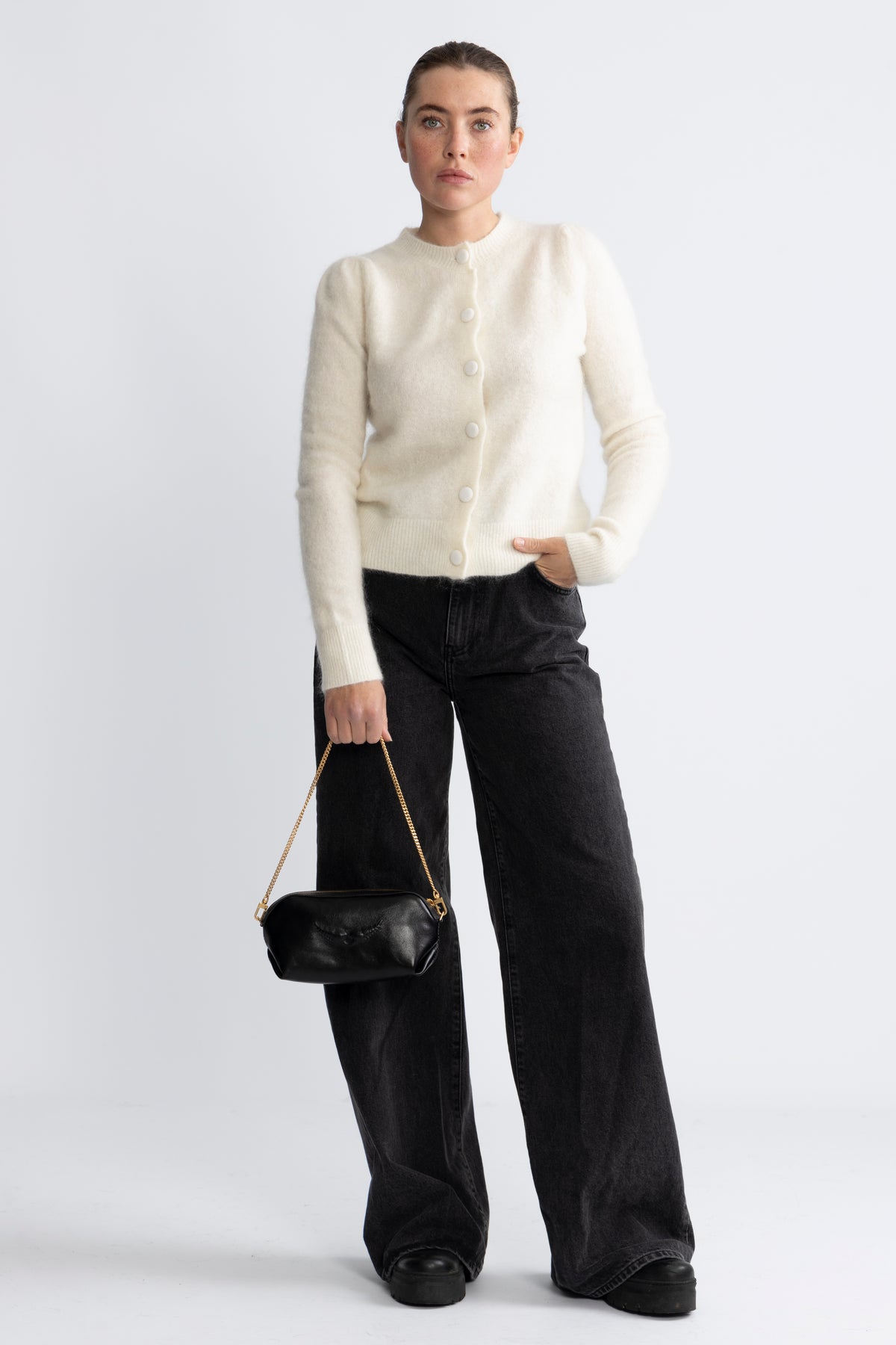 Le Cecilia Lovely Leather With - Noir