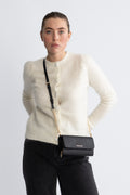 Jet Set Large Wallet On Chain Crossbody - Black