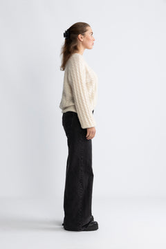 Yaslelu Ls O-Neck Knit Pullover - Birch