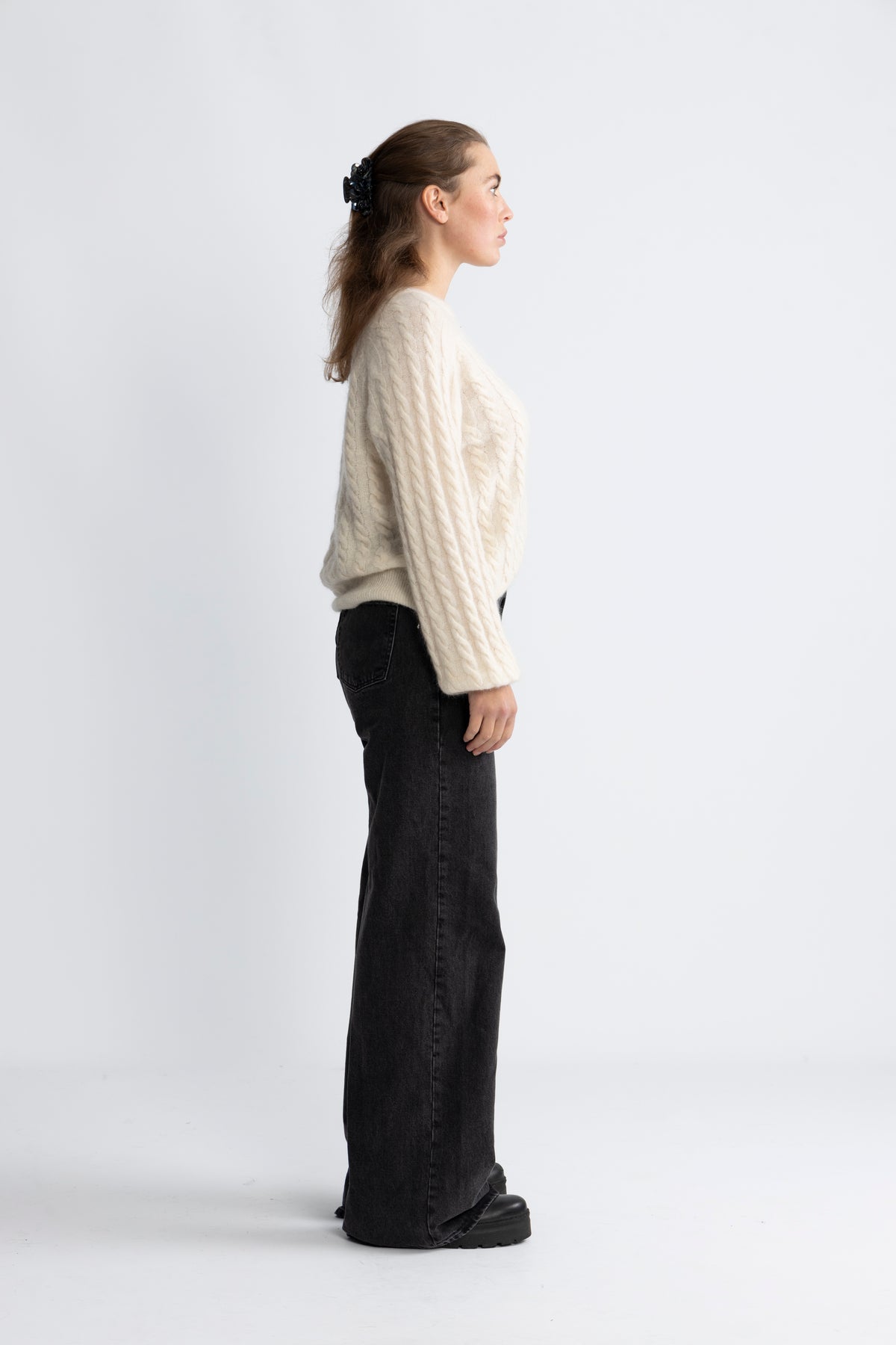 Yaslelu Ls O-Neck Knit Pullover - Birch