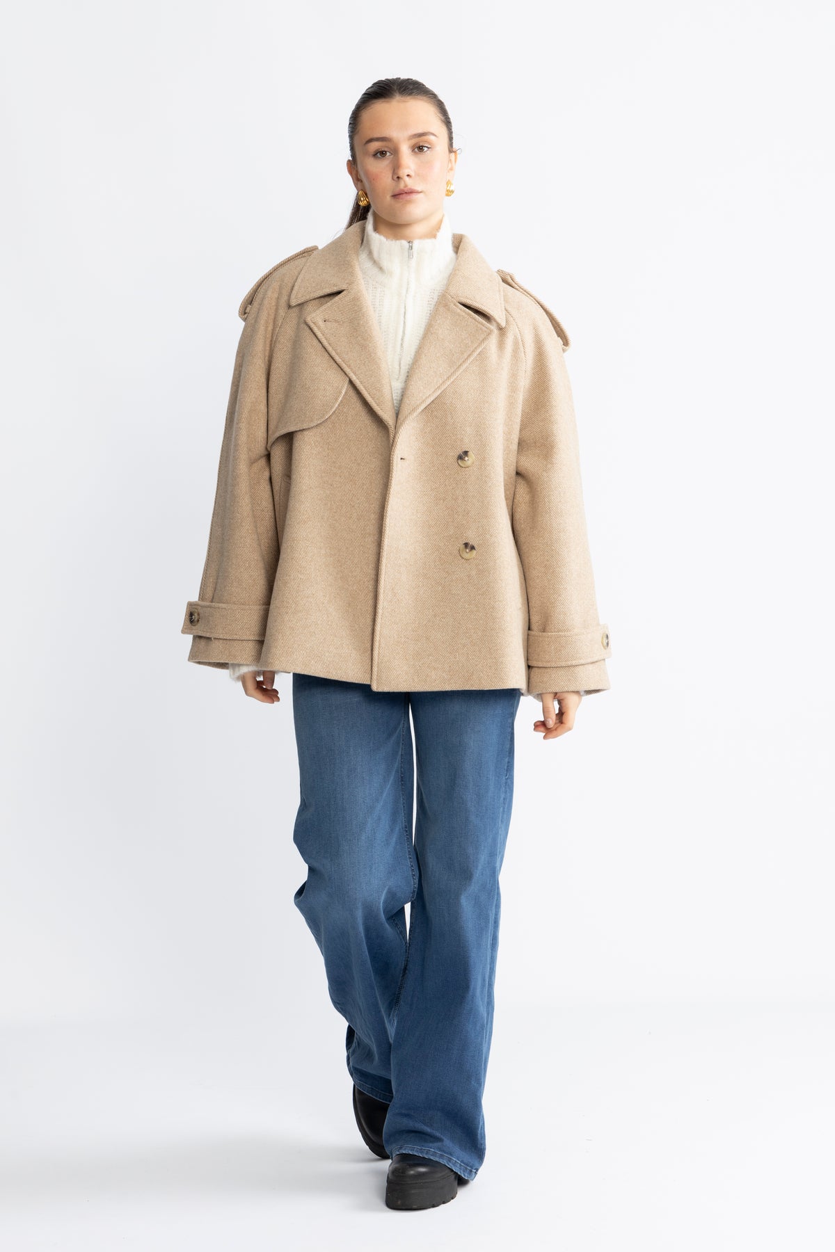 EsmundMD Twilljacka - Beige Twill Melange