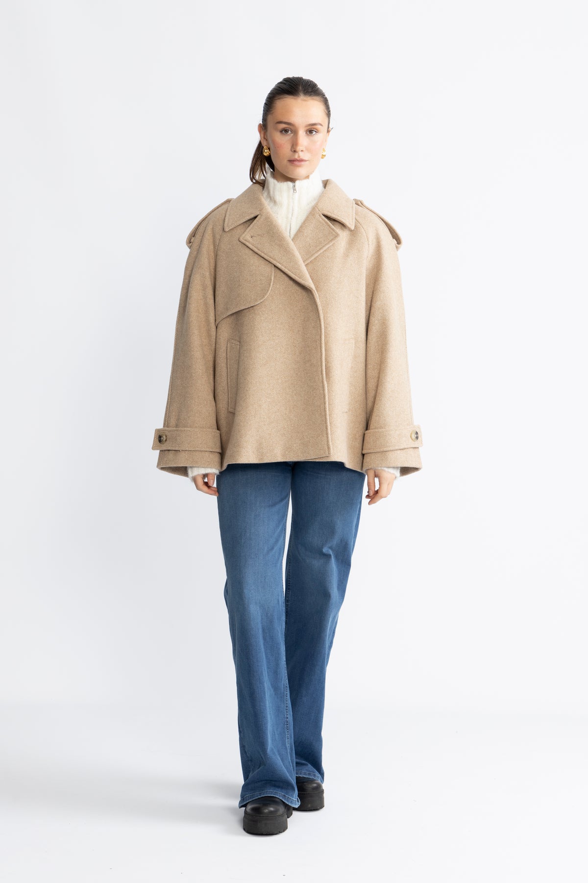 EsmundMD Twilljacka - Beige Twill Melange