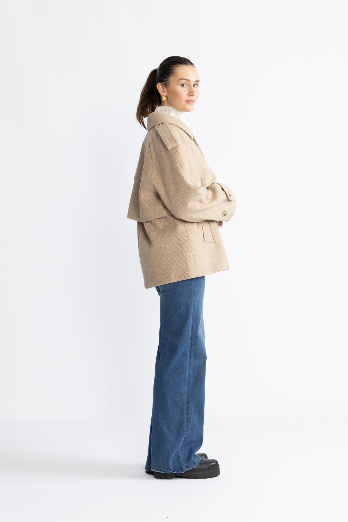 EsmundMD Twilljacka - Beige Twill Melange