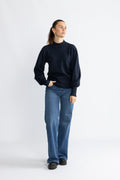 Y.A.S Yasfonny LS Knit Pullover - Navy Blazer