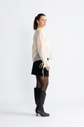 Iris Ls O-Neck Top - Angora