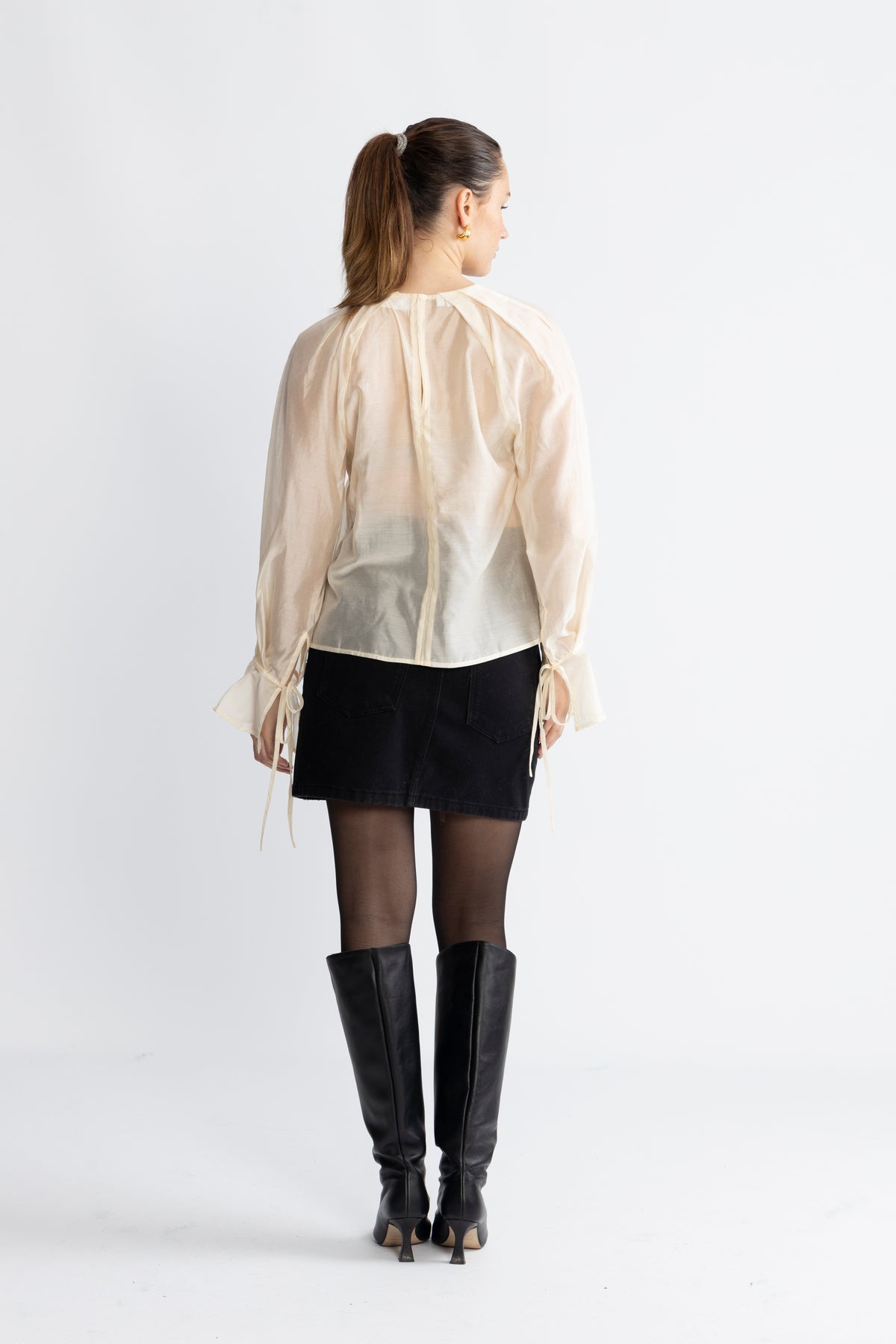 Iris Ls O-Neck Top - Angora