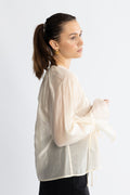 Iris Ls O-Neck Top - Angora