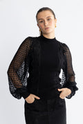 Yasstela Ls Knit Pullover - Black
