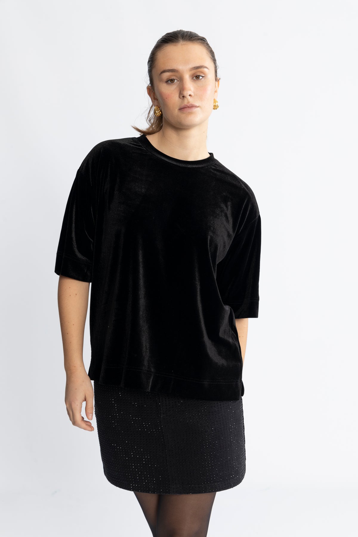 BrynnIW Pannie Oversized Tshirt - Black