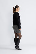Darla Ls Knit Short Cardigan - Black
