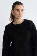 Darla Ls Knit Short Cardigan - Black