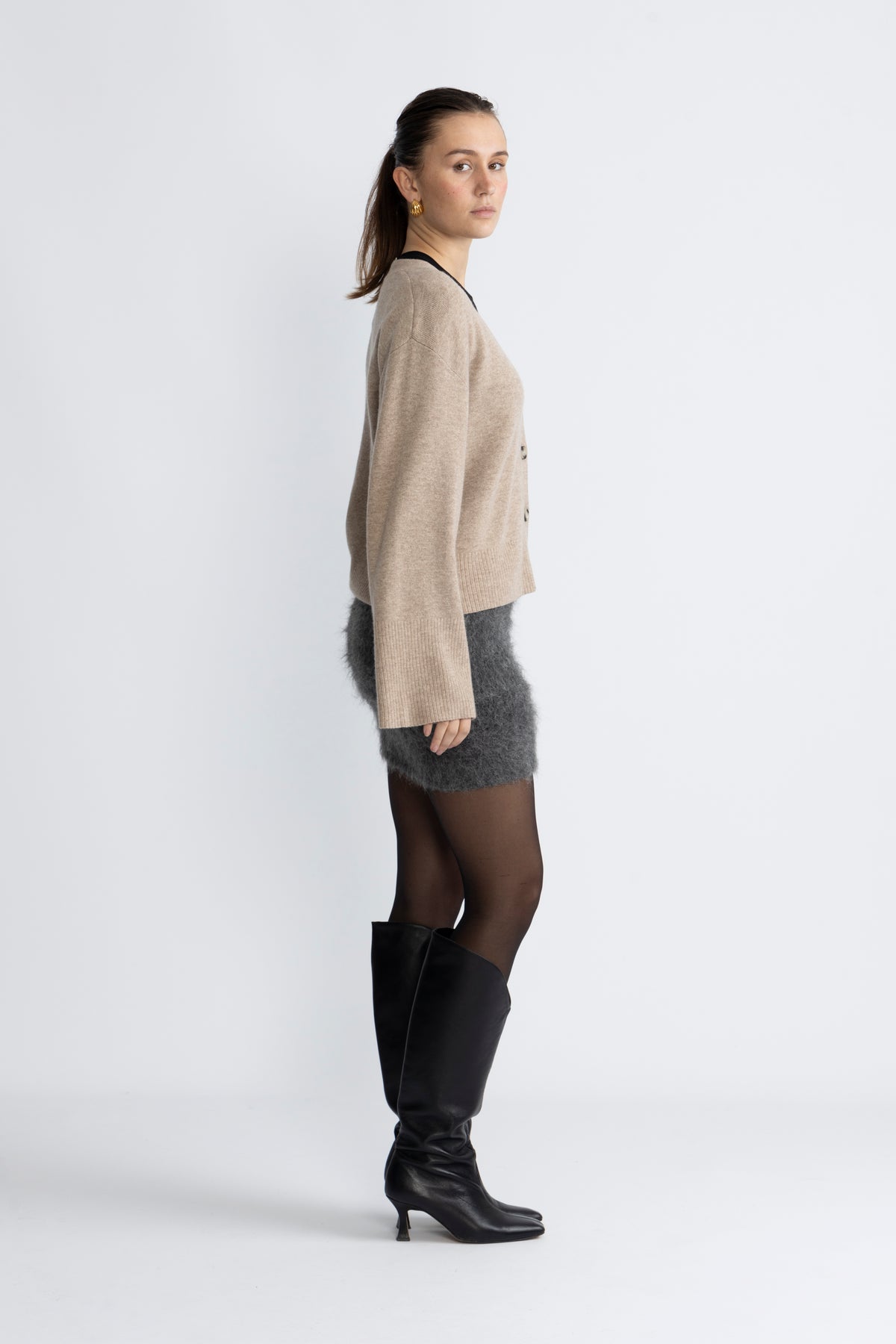 Cheddar Cardigan - Light Sand