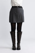 Fenia Hw Mini Skirt - Steel Gray