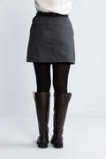 Fenia Hw Mini Skirt - Steel Gray