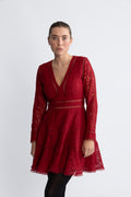 Ellie Dress - Red Lace