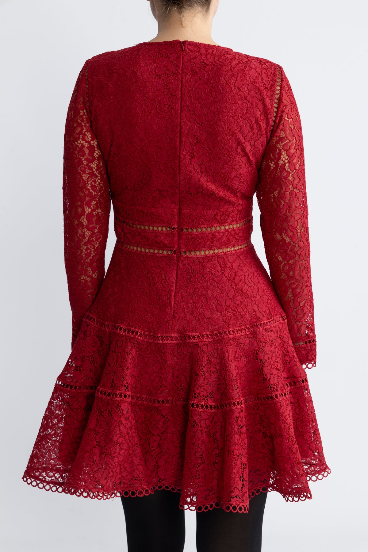 Ellie Dress - Red Lace