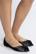 Magi Ballerinas - Black Satin