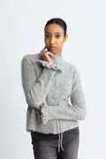 Yasthellis Ls Knit Cardigan S. - Ljusgrå melange