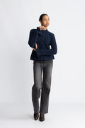 Yasthellis Ls Knit Cardigan - Navy Blazer