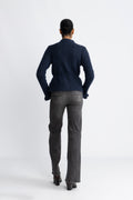 Yasthellis Ls Knit Cardigan - Navy Blazer