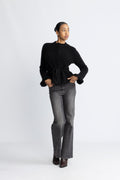 Yasthellis Ls Knit Cardigan S. - Svart