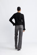 Yasthellis Ls Knit Cardigan S. - Svart