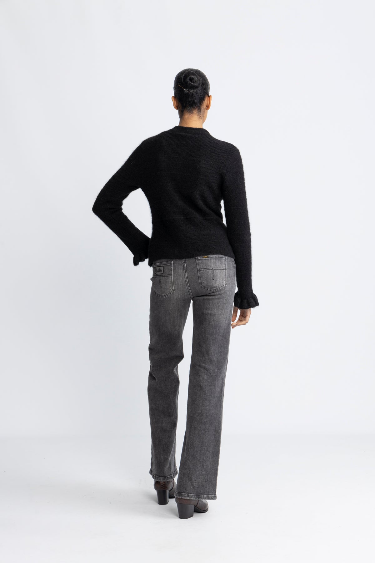 Yasthellis Ls Knit Cardigan S. - Svart