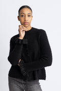Yasthellis Ls Knit Cardigan S. - Svart