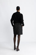 Wilma Mw Mini Skirt - Black Checks