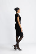 Edith Ss Short Dress - Svart