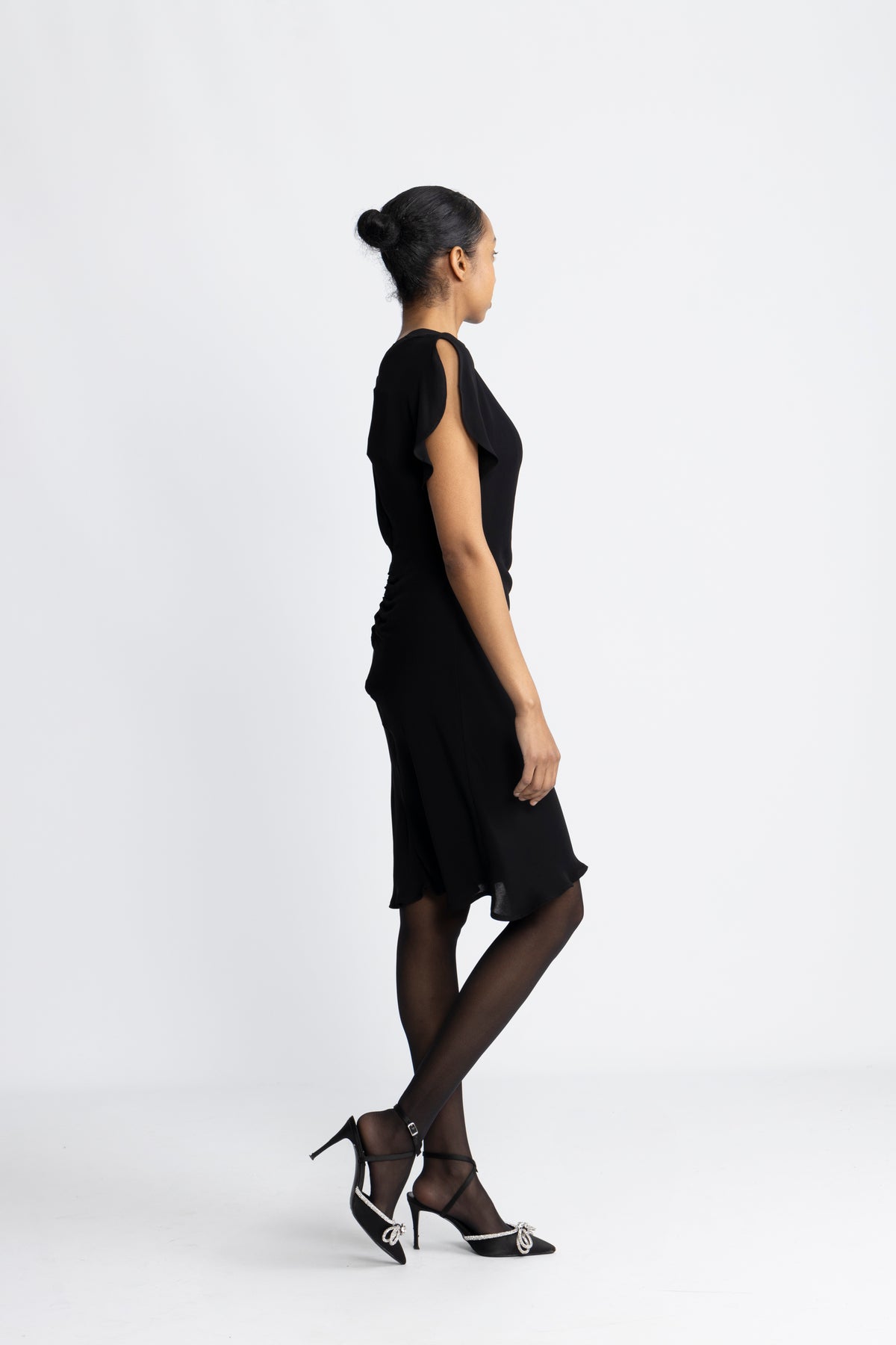 Edith Ss Short Dress - Svart