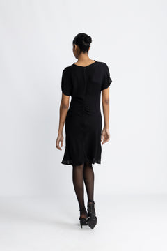 Edith Ss Short Dress - Black
