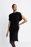 Edith Ss Short Dress - Svart